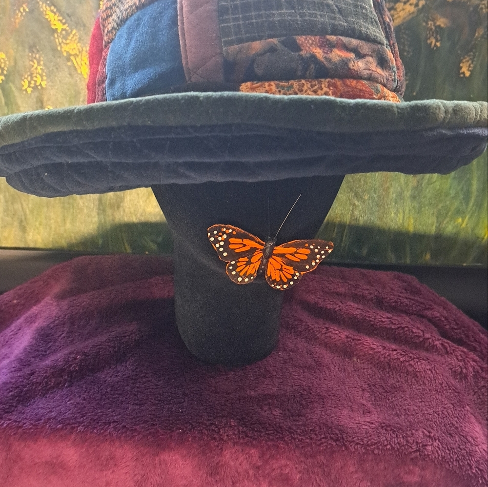 Velvet Patchwork Quilted Reversable Hat - image 6